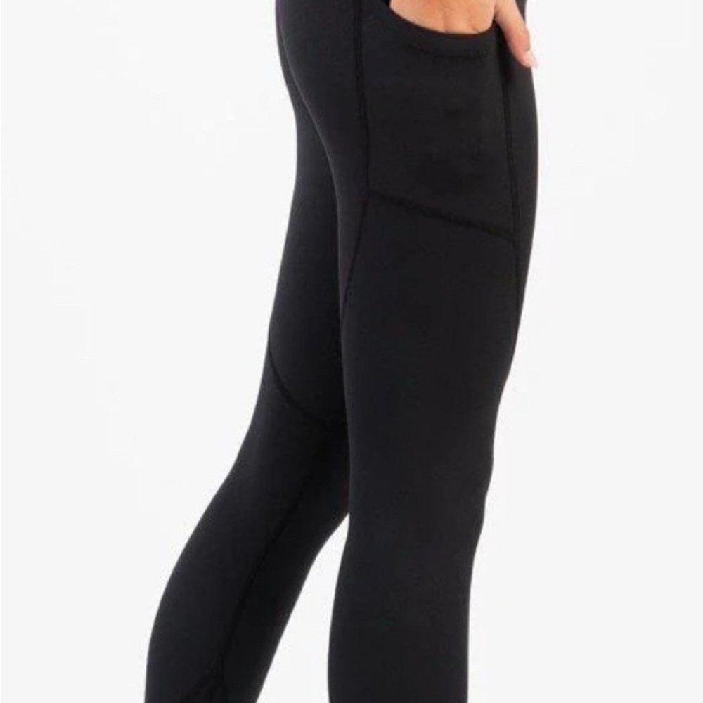 Zyia Black Women's Leggings with Pockets - Picture 3 of 3